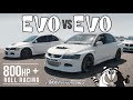 Evo 8 vs Evo9800hpロールレーシング| 2.0L対2.2L（PTE 6466付き）