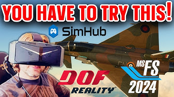 You NEED This for your DOF Reality RIG! SIMHUB a GAME CHANGER for VR Flying? MSFS & DCS World TESTED
