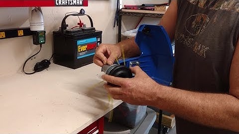 String trimmer head | How to install / replace a traditional bump head