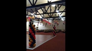 Part 2: How to Make a Balloon Dance Floor - Attaching your Balloon Arch to the Columns -