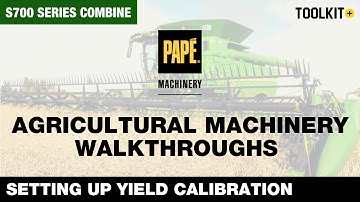 How to Calibrate the Mass Flow Sensor Vibration on a John Deere S700 Series Combine | Toolkit+