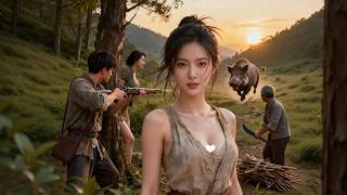 荒年開局家徒四壁卻娶了個膚色美嬌妻回家暖被窩，全村笑我自尋死路，豈料竟意外覺醒神級狩獵系統！全村餓到啃樹皮，我卻頓頓紅燒肉饞哭全村！#短劇#逆襲#爽文#系統#穿越