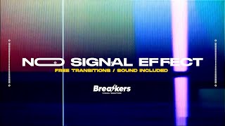 NO SIGNAL EFFECT (free overlay sound included) #film #contentcreator #transition