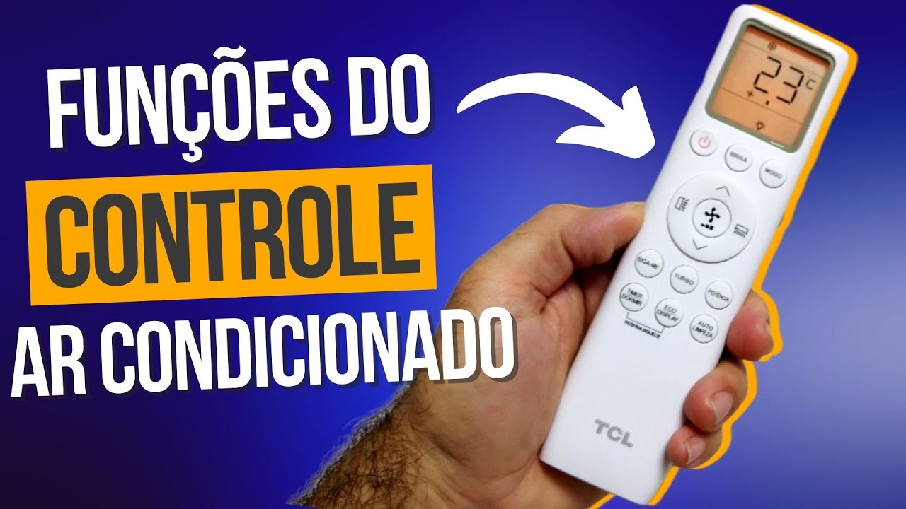 Ar condicionado TCL Elite SERIES Inverter Todas as funções do controle ...