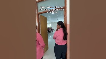 “Got punished, so we made a video 😅”#college #funny #trending #viral #comedy #punishment