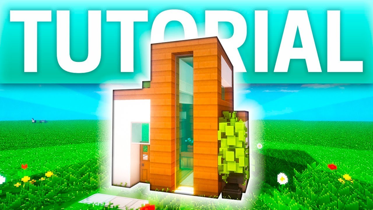 Minecraft: MINI CASA fácil moderna Tutorial #2✓