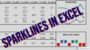 Sparklines in excel 2016 in Hindi | Sparklines in excel in Hindi | How to use Excel Sparklines |