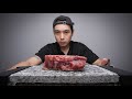 Cooking a Steak on a Stone