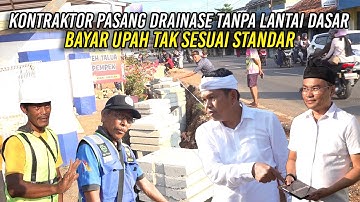 KONTRAKTOR PASANG DRAINASE TANPA LANTAI DASAR | BAYAR UPAH TAK SESUAI STANDAR