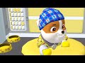 Paw Patrol A Day in Adventure Bay - Rubble In Sleeping Pajamas + Daily Life - Fun Pet Kids Games