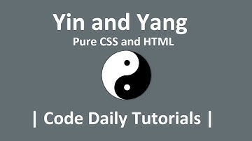 Pure CSS Drawing - Yin and Yang - CSS Tutorials - Html and CSS