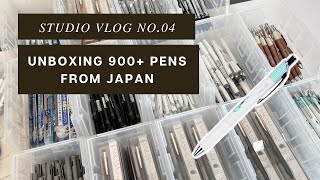 Unboxing 900+ pens from Japan, Bunnings trip, reorganising shelves | Studio Vlog 004, MAY PAPER CO.