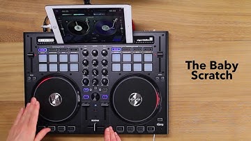 Controller Scratching.   2.  Baby Scratch. Tutorial 2/17 practice cut