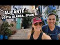 ALICANTE, SPAIN, COSTA BLANCA | Walking Tour 4K Barrio Santa Cruz, Santa Barbara Castle, Sunset
