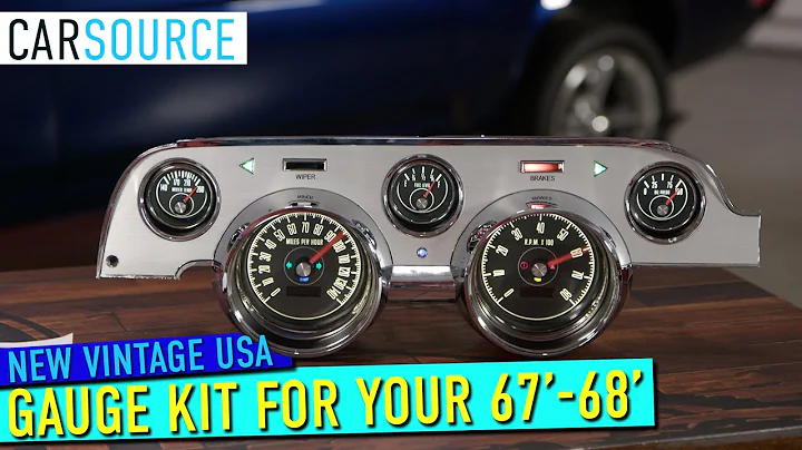 Elevate Your Dash: NVU Modern Gauge Cluster for '67-'68 Mustangs