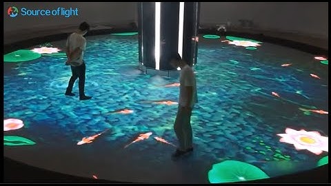 Led floor tile interactive sensor display