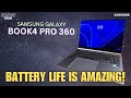 Wow battery life  thermals  samsung galaxy book4 pro 360