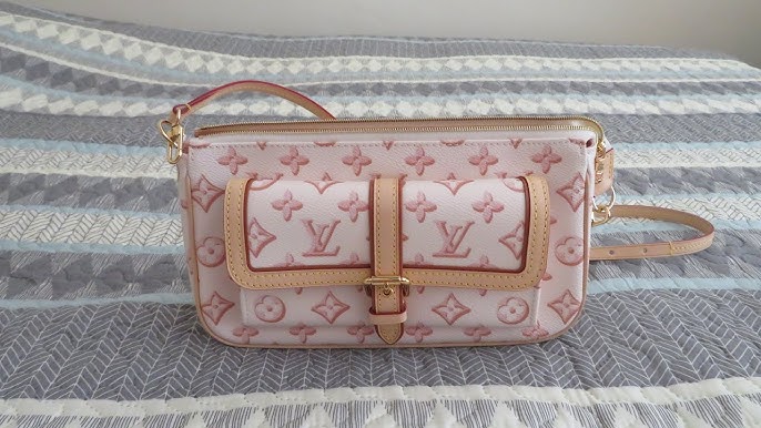 Louis Vuitton ECONYL Monogram Pillow Maxi Multi Pochette Accessories Silver Pale Pink