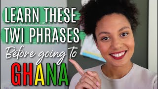 LEARN TWI BEFORE GOING TO GHANA | TOP 20 TWI AKAN PHRASES FOR BEGINNERS