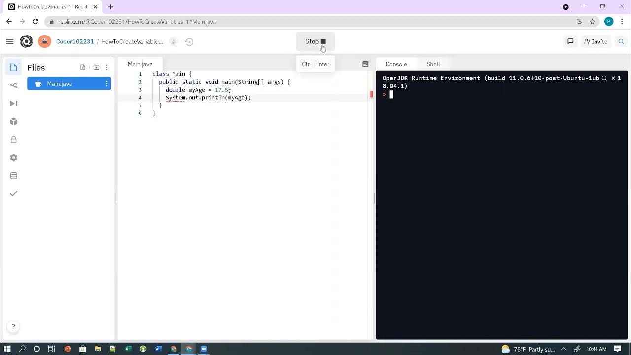 Episode 5 Creating Variables in Replit YouTube
