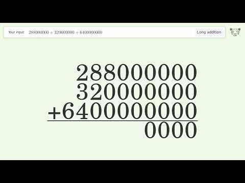    288000000 320000000 6400000000       