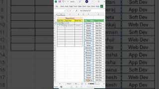 #shorts | Excel Pro Trick: Filter Data Dynamically with Excel FILTER Function - How to Tutorial