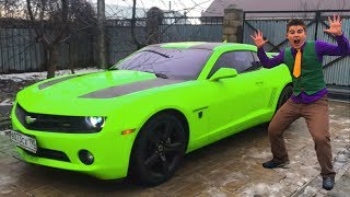 Mr. Joe in Car Service on Multi-Color Chevrolet Camaro! Compilation Funny Video for Kids Mr. Joe in Car Service on Multi-Color Chevrolet Camaro! Compilation Funny Video for Kids