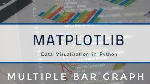 Matplotlib tutorials- Plotting multiple bar graphs