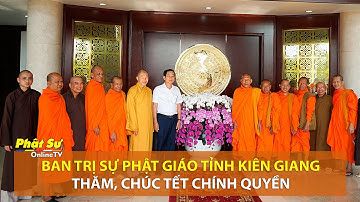 Kiên Giang: Ban Trị sự Phật giáo tỉnh thăm, chúc tết chính quyền