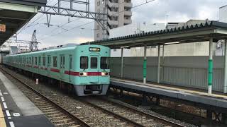 西鉄６０５０形　下大利駅を発車　天神大牟田線　２０１６年１２月１日