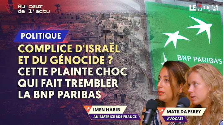 COMPLICE D'ISRAËL ET DU GÉNOCIDE ? CETTE PLAINTE CHOC QUI FAIT TREMBLER LA BNP PARIBAS