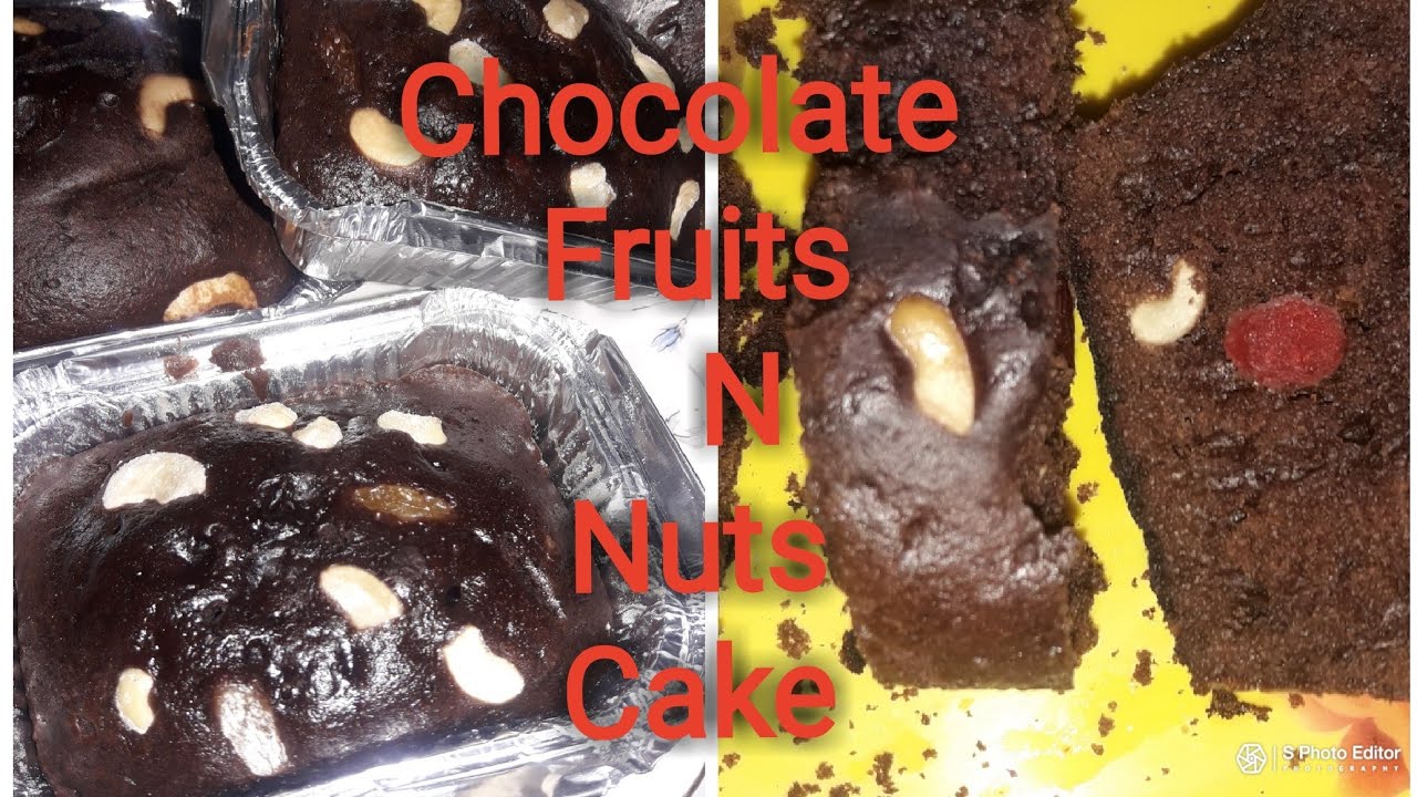 Chocolate Fruits n Nuts Cake Recipe YouTube