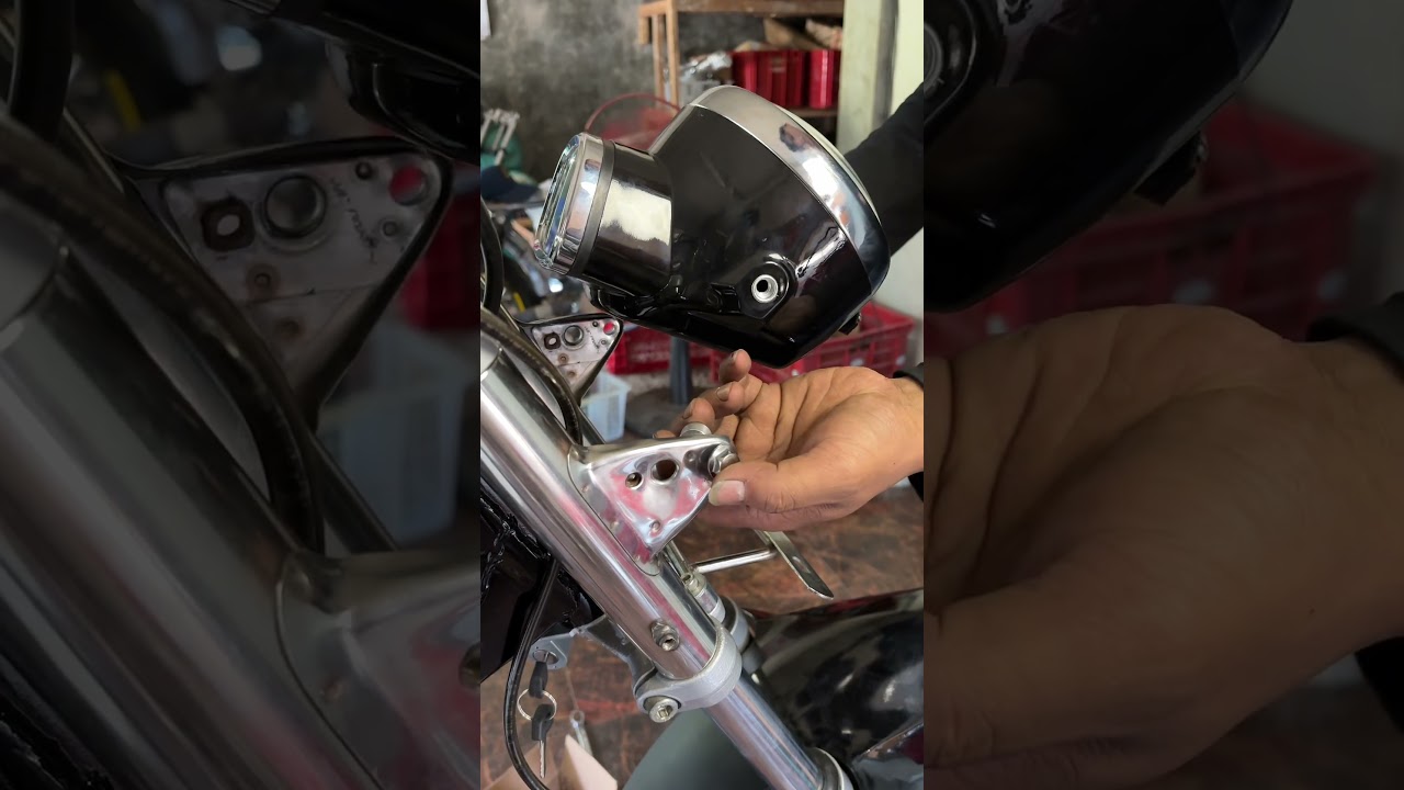 Pemasangan Batok Lampu CD Dihonda GL100 Bolo 🤩