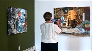 Paintings with a shifting spectrum: artist Khaila Batts
An exhibit in Lake George, New York might help you see the world from a very different perspective, thanks to a creative artist and digital technology.
Visitors to the Courthouse Gallery of the Lake George Arts Project may view works by Queens artist Khaila Batts with two completely different color palettes. The artist invites people to consider, via access to a phone-enabled color inversion process, how perception is shaped by both technology and bias.
Spotlight producer Paul Larson spoke with Batts about her work, vividly saturated in color and meaning. They also talked about the interactive nature of her art.
Perception in Fragments: Unveiling Family Through Color and Memory
Lake George Arts Project Courthouse Gallery
1 Amherst Street, Lake George, New York.
lakegeorgearts.org
Spotlight is made possible, in part, by the Glenn and Carol Pearsall Adirondack Foundation, dedicated to improving the quality of life for year-round residents of the Adirondack Park. Spotlight is also supported by Hill and Hollow Music. Paintings with a shifting spectrum: artist Khaila Batts