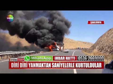 Diri diri yanmaktan saniyelerle kurtuldular