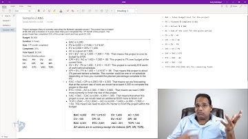 PMP Exam, Earned Value Management Full Course Part 5 - Best EVM course to Passing All EMV Questions
