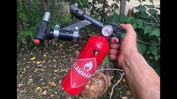 How to make a fire extinguishers flamethrower