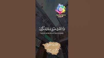 وَاصْبِرْ وَمَا صَبْرُكَ إِلَّا بِاللهِ.....سورة النحل- آية (127)  القارئ:الشیخ فاری عباد