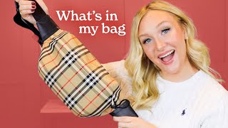 WHAT'S IN MY BAG 2021 | BURBERRY BUM BAG REVIEW | Laura-Lee