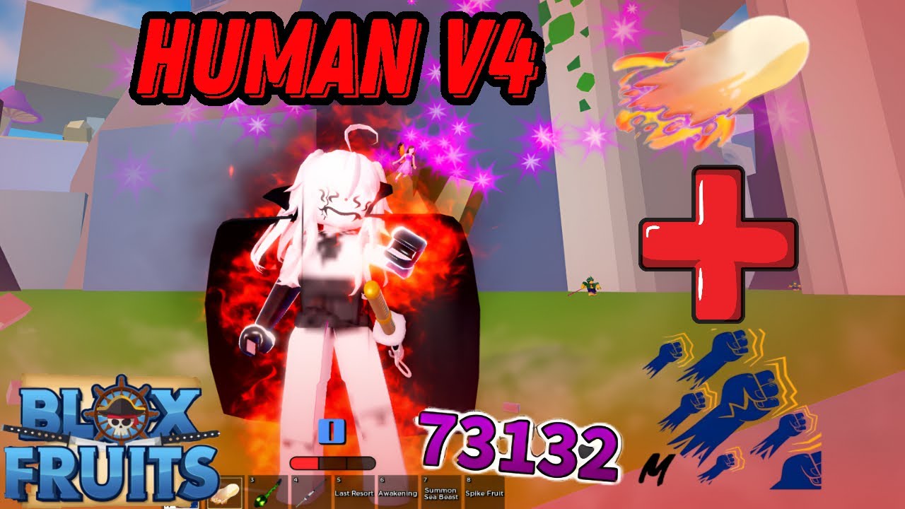 We AWAKENED HUMAN V4 In Blox Fruits! (Roblox) 