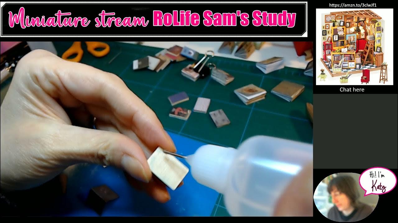019 DIY Miniature kit RoLife Sam's Study [Eng] YouTube