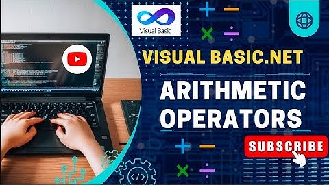 Arithmetic Operators in vb.net || How to use Arithmetic operators in vb.net using VS.NET Framework