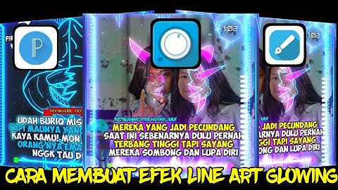 Cara Membuat Video Quotes Efek Line Art Glowing |Tutorial Avee Player