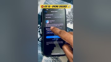 ☠️ My iPhone Crashed in New iOS 18 Updates 😰 #crash #ios18 #iphone