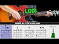 LODI - CCR - Guitar lesson - Acoustic guitar (with chords & lyrics)