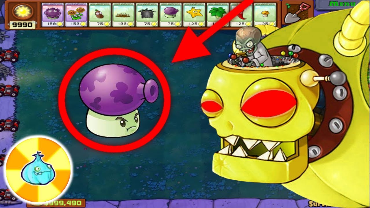 Plants vs. Zombies Hack - 999 FUME SHROOM vs 99999 ZOMBIES - YouTube