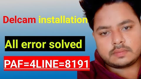 powermill 10 installation error solved || paf=4line=8191 error solved
