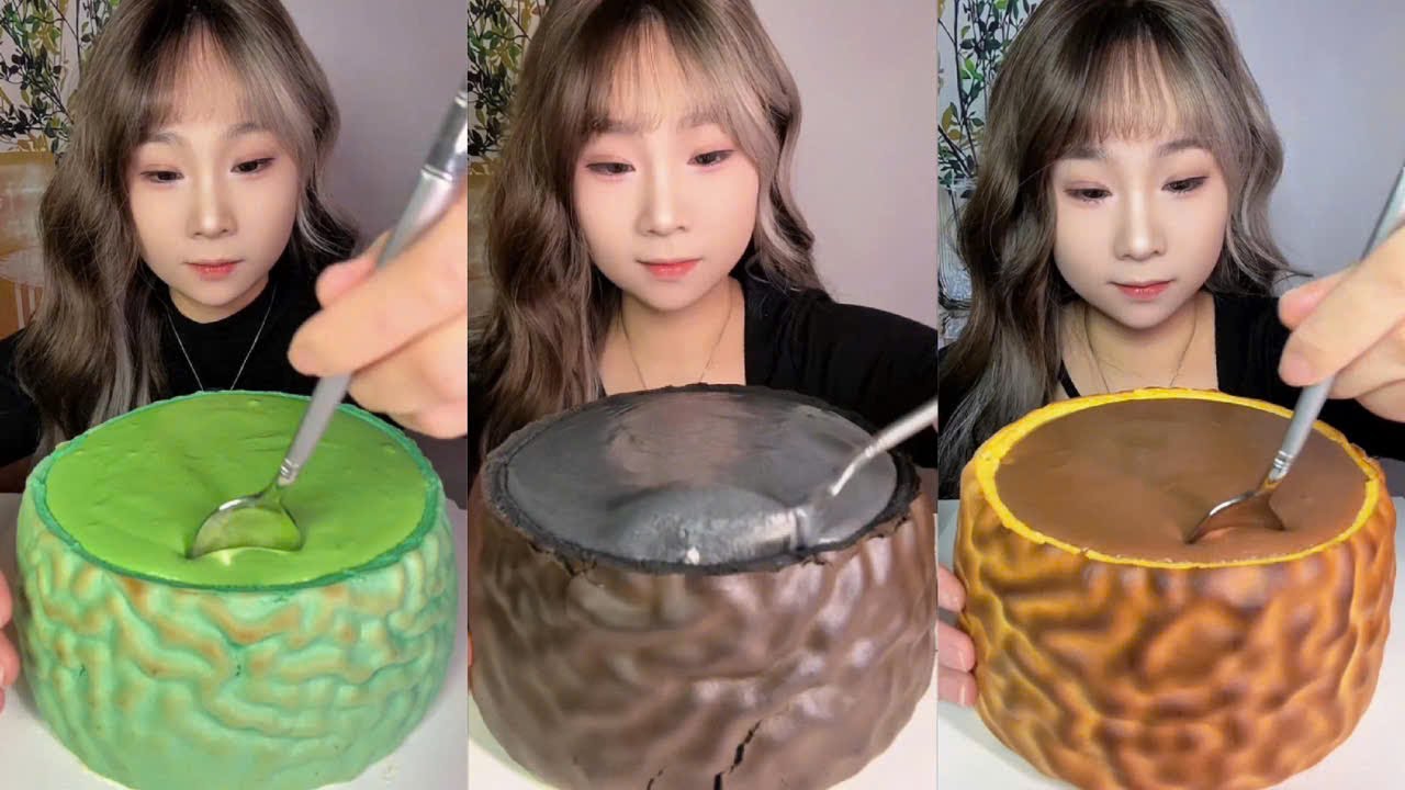 Eat Matcha Melting Cream Cake Thousand Layer Egg, Black Sesame Melting Cake, Chocolate Mille Layer