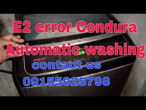 E2 error Condura Topload Automatic washing 
