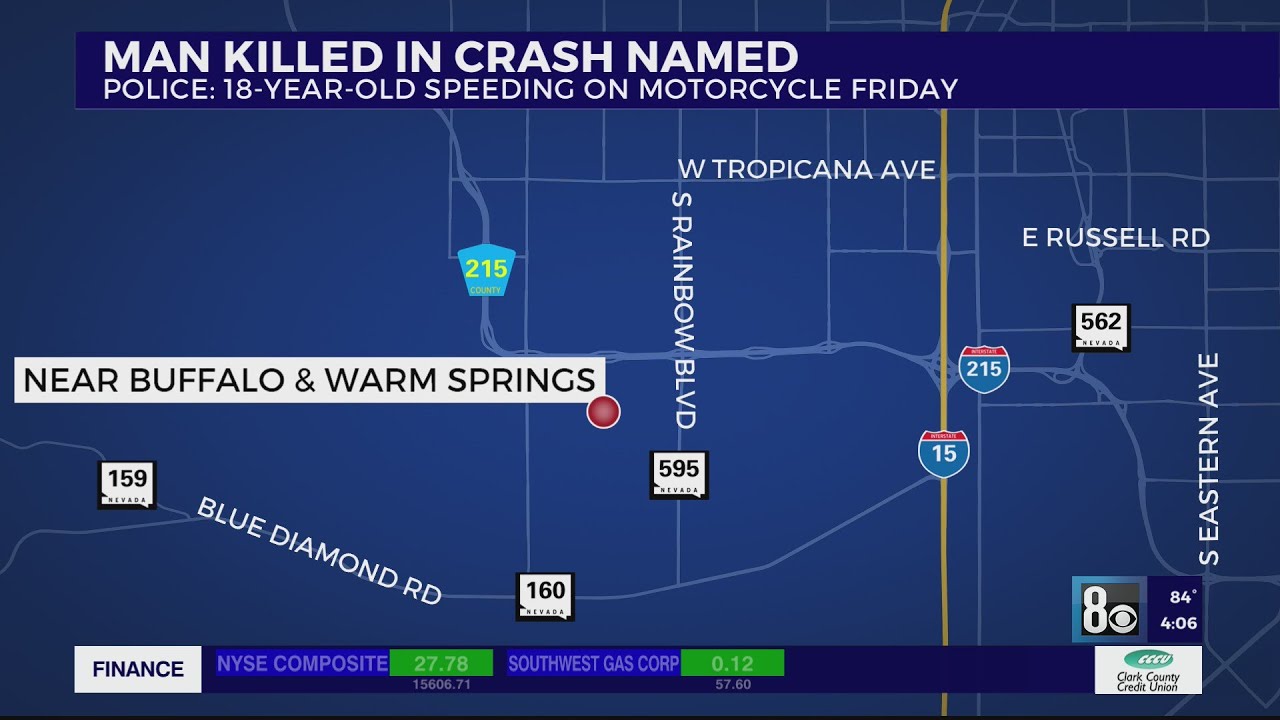 Motorcyclist killed in southwest Las Vegas crash was speeding, police ...